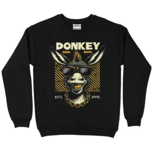 Donkey Cool Boys Kittl Apprl Sweatshirt - Black