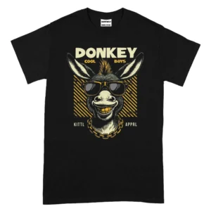 Donkey Cool Boys Kittl Apprl TShirt - Black